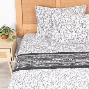 Sabana Estampada 144 Hilos King Geometric
