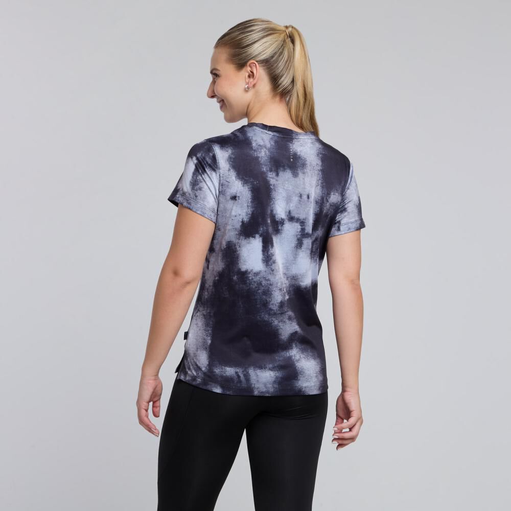 Polera Deportiva Estampada Manga Corta Cuello Redondo Mujer Wetland image number 3.0