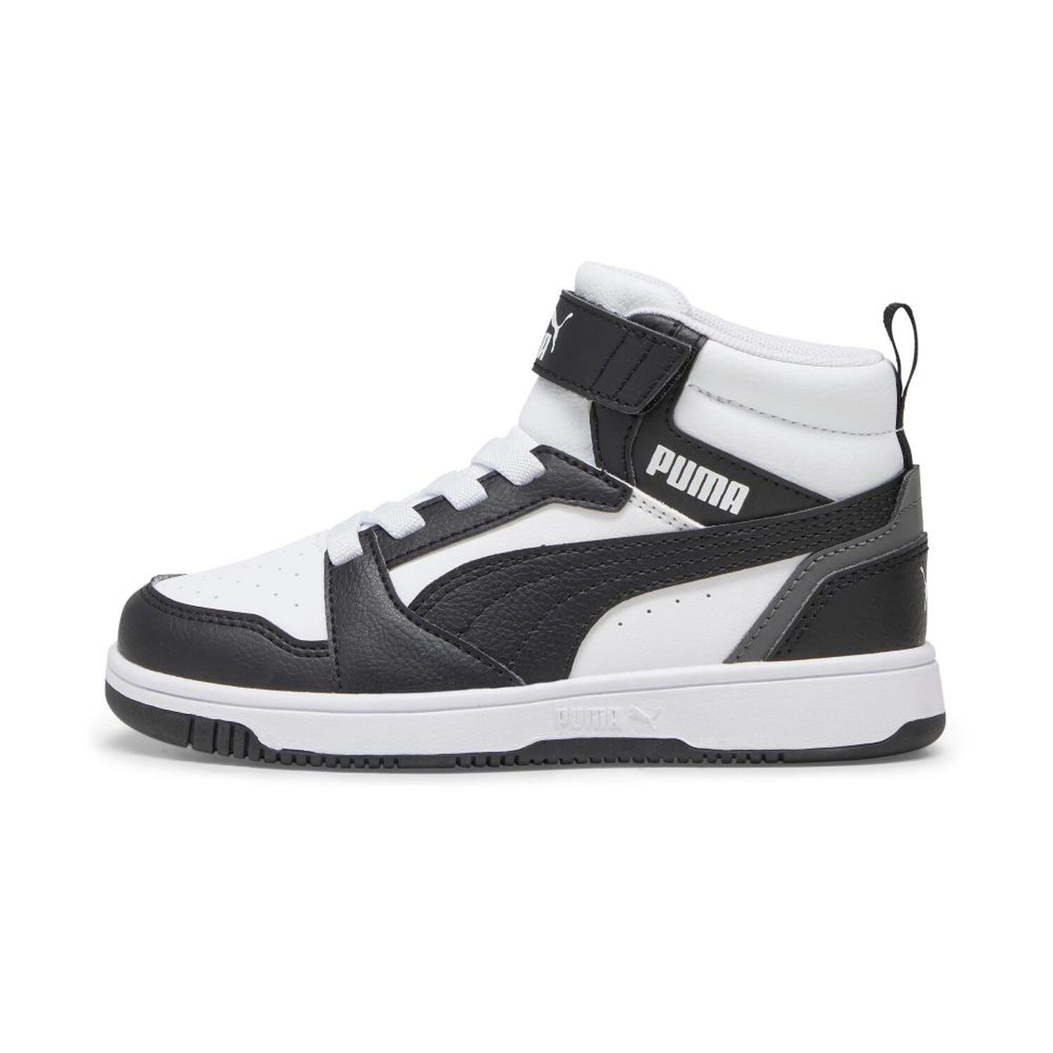 Zapatilla Urbana Ni&ntilde;o Puma Rebound V6 Mid Ac+ Ps Blanco/negro image number 2.0