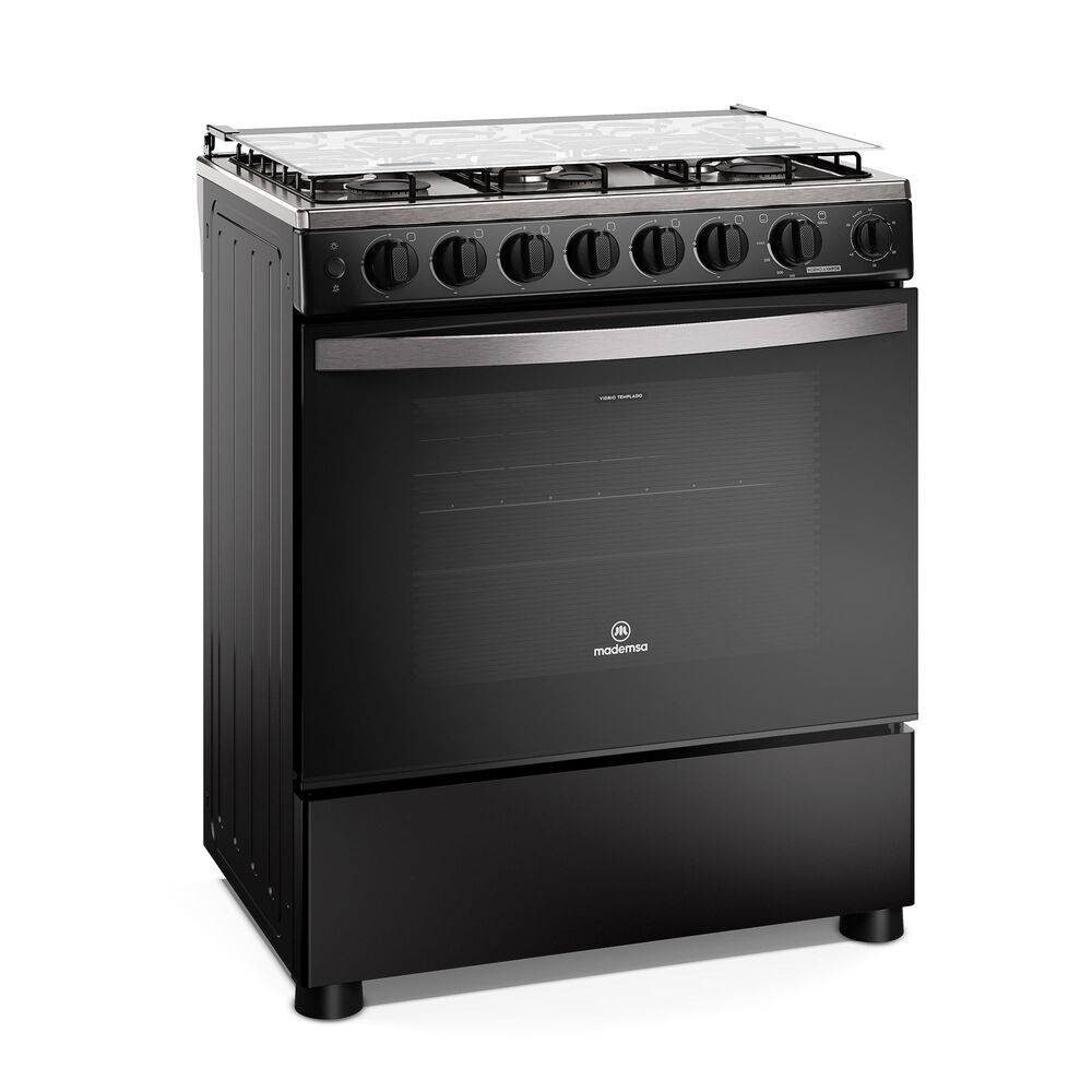 Cocina A Gas 6 Platos Horno Vapor Y Parrilla Pletina Fm6spc Negra image number 6.0