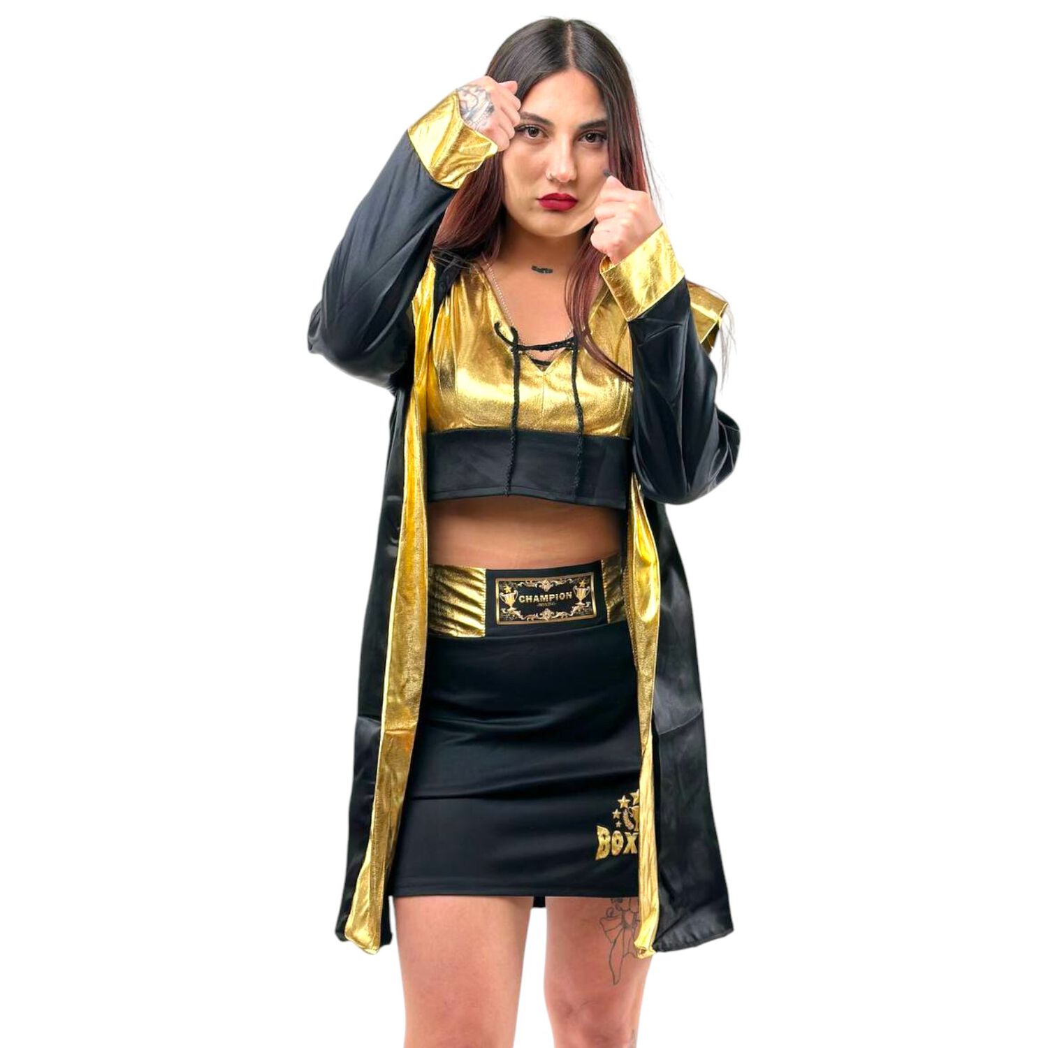 Disfraz Cosplay Boxeadora Profesional Campeona Boxear image number 0.0