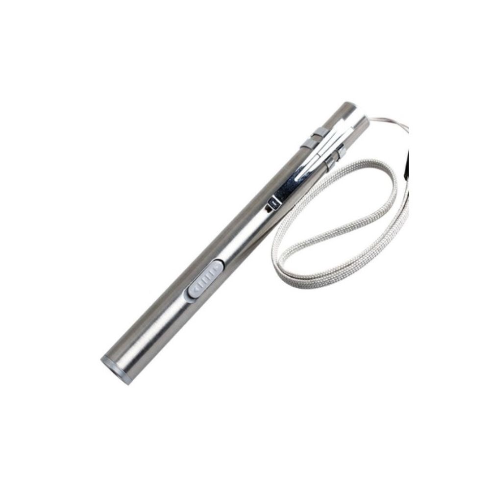 Linterna Tipo Lapiz Led 2 En 1 Aluminio Medico Recargable Usb De Bolsillo Para Ojos image number 1.0