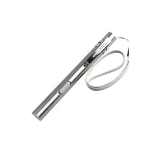 Linterna Tipo Lapiz Led 2 En 1 Aluminio Medico Recargable Usb De Bolsillo Para Ojos