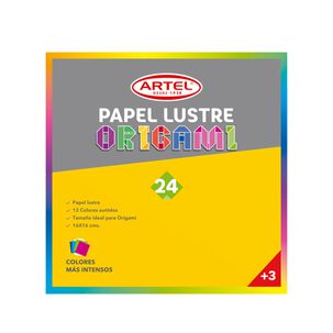 Block Papel Lustre 24 Hojas 12 Col 16x16 Artel