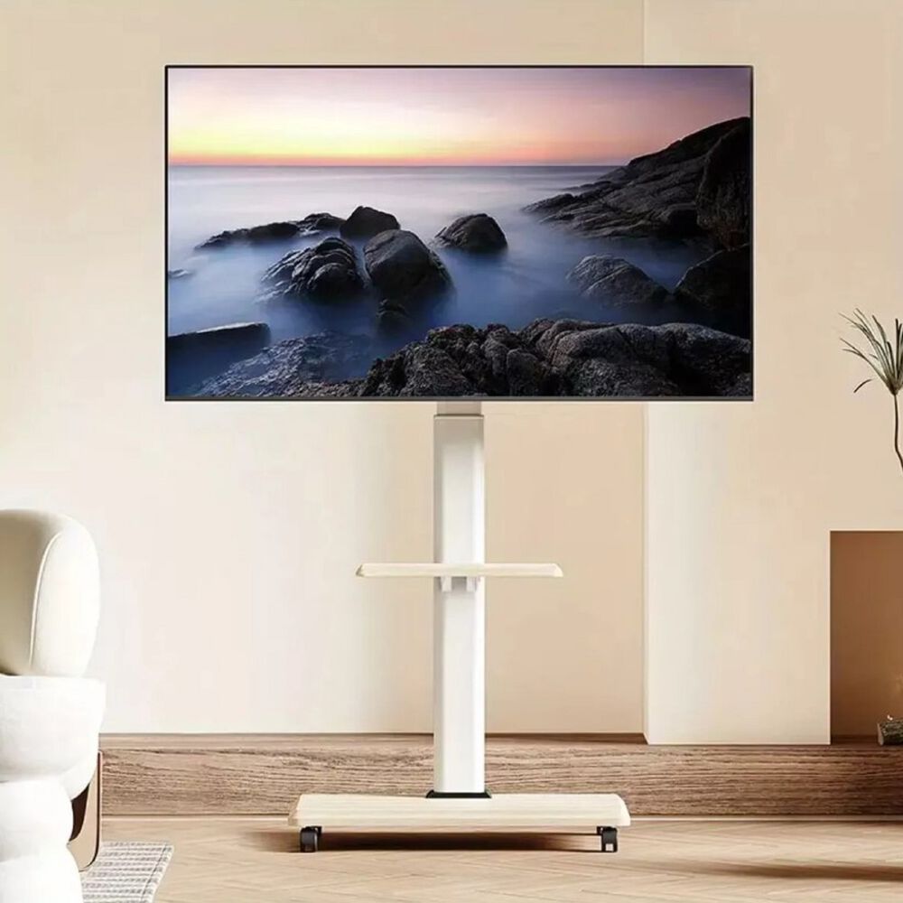 Soporte Base Tv Con Ruedas Tipo Pedestal Rack 32" A 70" image number 7.0