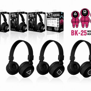 Audifonos Squid Game Bk-25 Negros