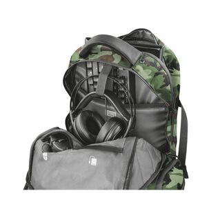 Mochila Gamer Trust Gxt 1250c Xl Kamo Military 23868