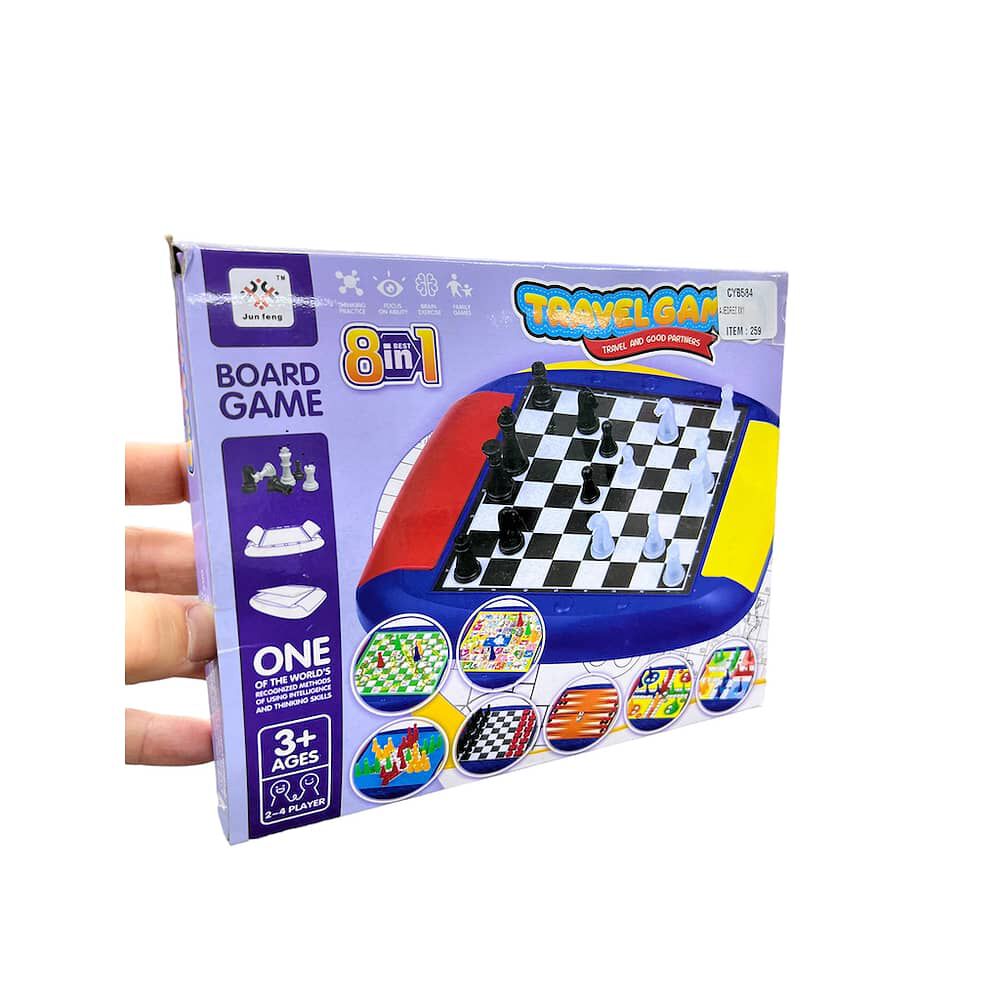 Juego De Mesa 3 En 1 Damas | Ajedrez | Backgammon image number 0.0