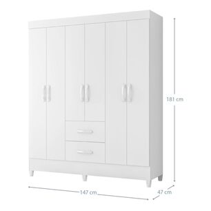 Cl&oacute;set Vekka Home Cl&oacute;set Mobi / 6 Puertas / 2 Cajones