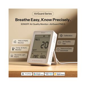 Monitor De Calidad De Aire Pm2.5 Wifi Matter Sonoff Airguard