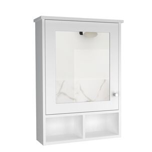 Botiquin Con Espejo 1 Puerta Fm-016b - Blanco