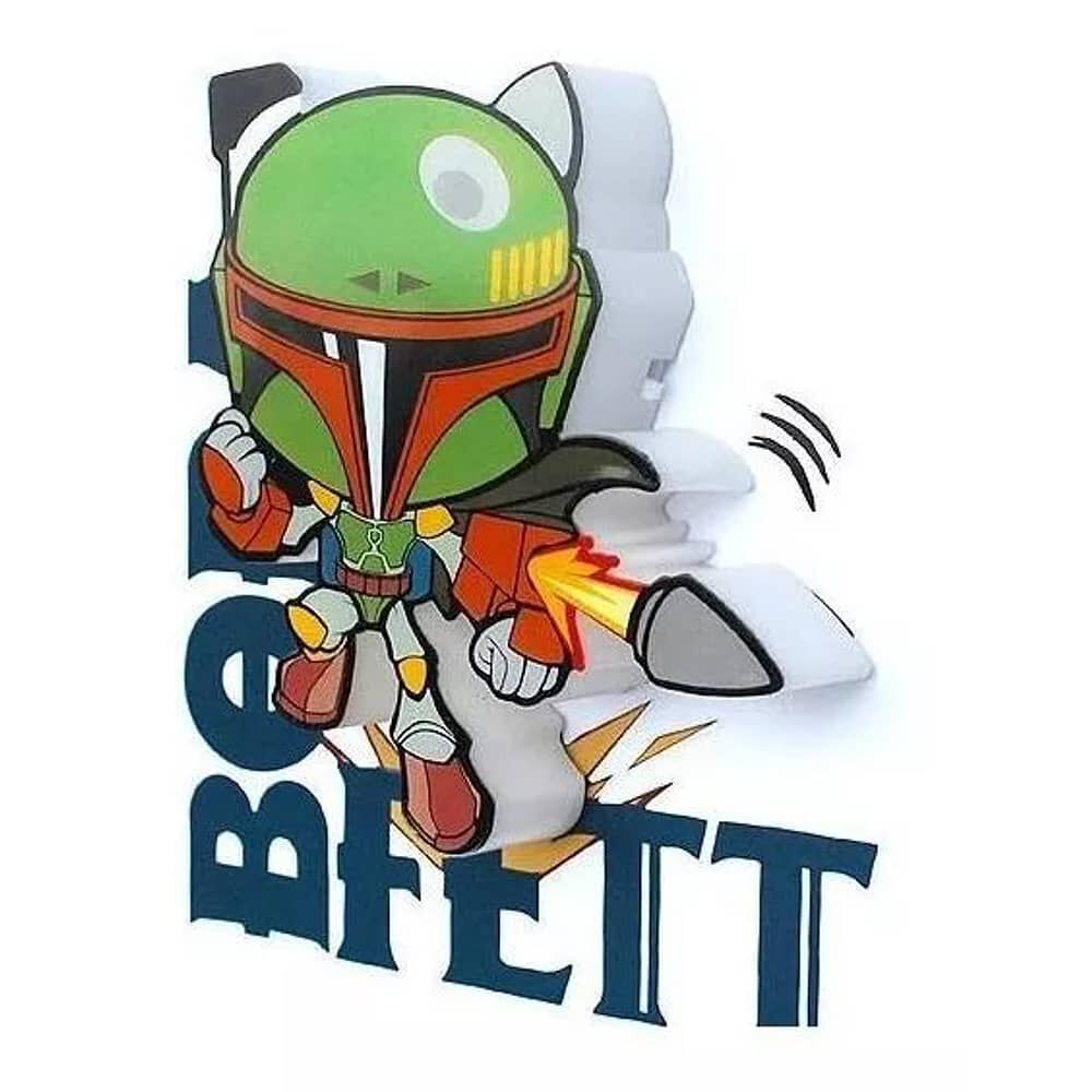 Lampara De Pared 3d Mini Deco Boba Fett - Star Wars image number 2.0