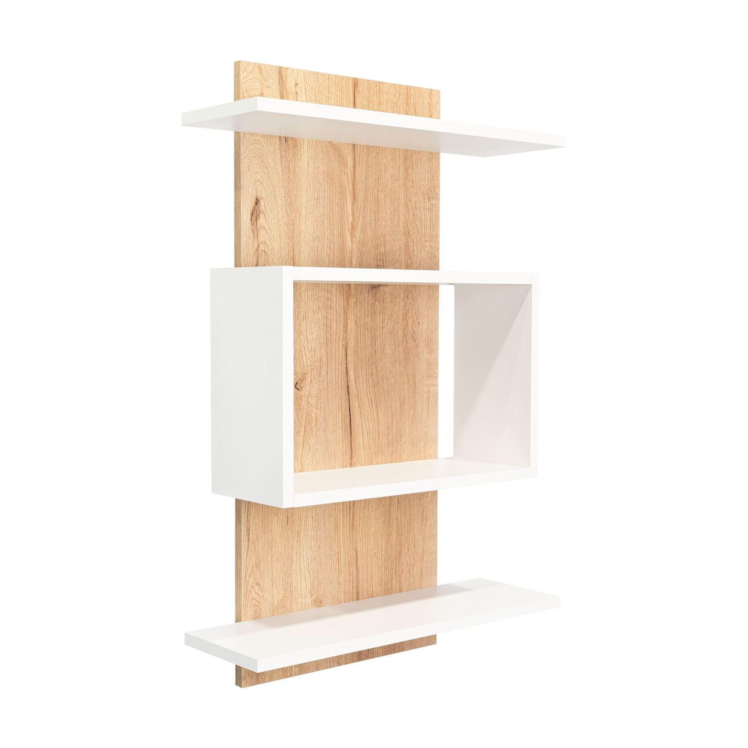 Mueble Organizador Ba&ntilde;o Caf&eacute; Claro Y Blanco image number 0.0