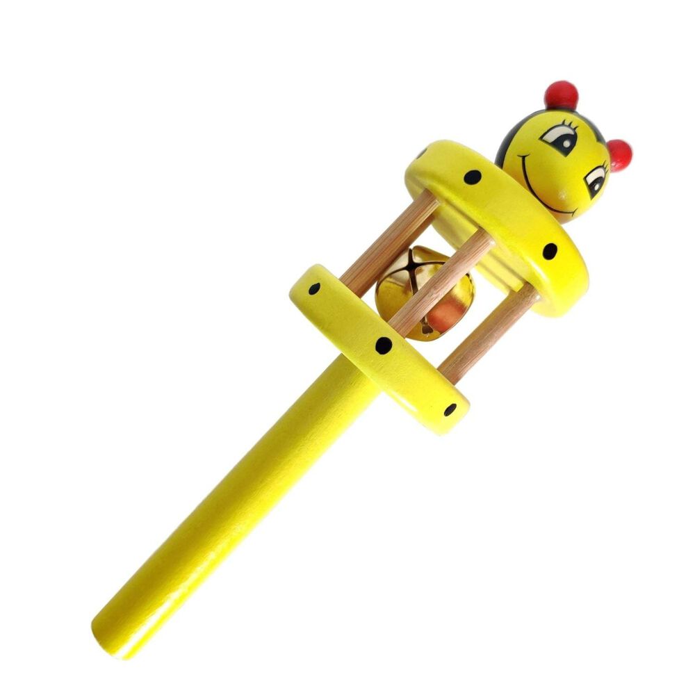 Cascabel Sonajero De Madera Figuras De Animales Para Ni&ntilde;os image number 3.0