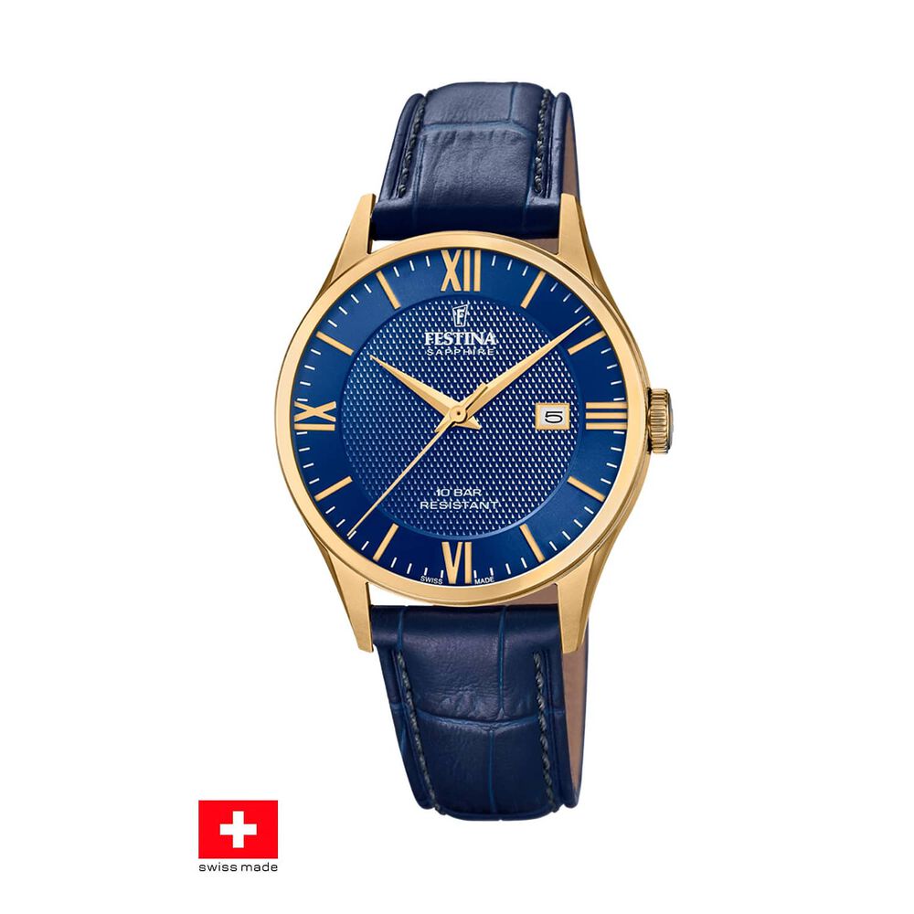 Reloj F20010/3 Festina Swiss Azul Hombre Swiss Made image number 0.0