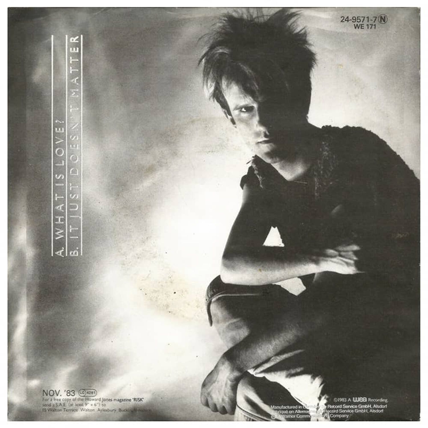 Howard Jones - What Is Love | 7'' Single Vinilo Usado image number 1.0