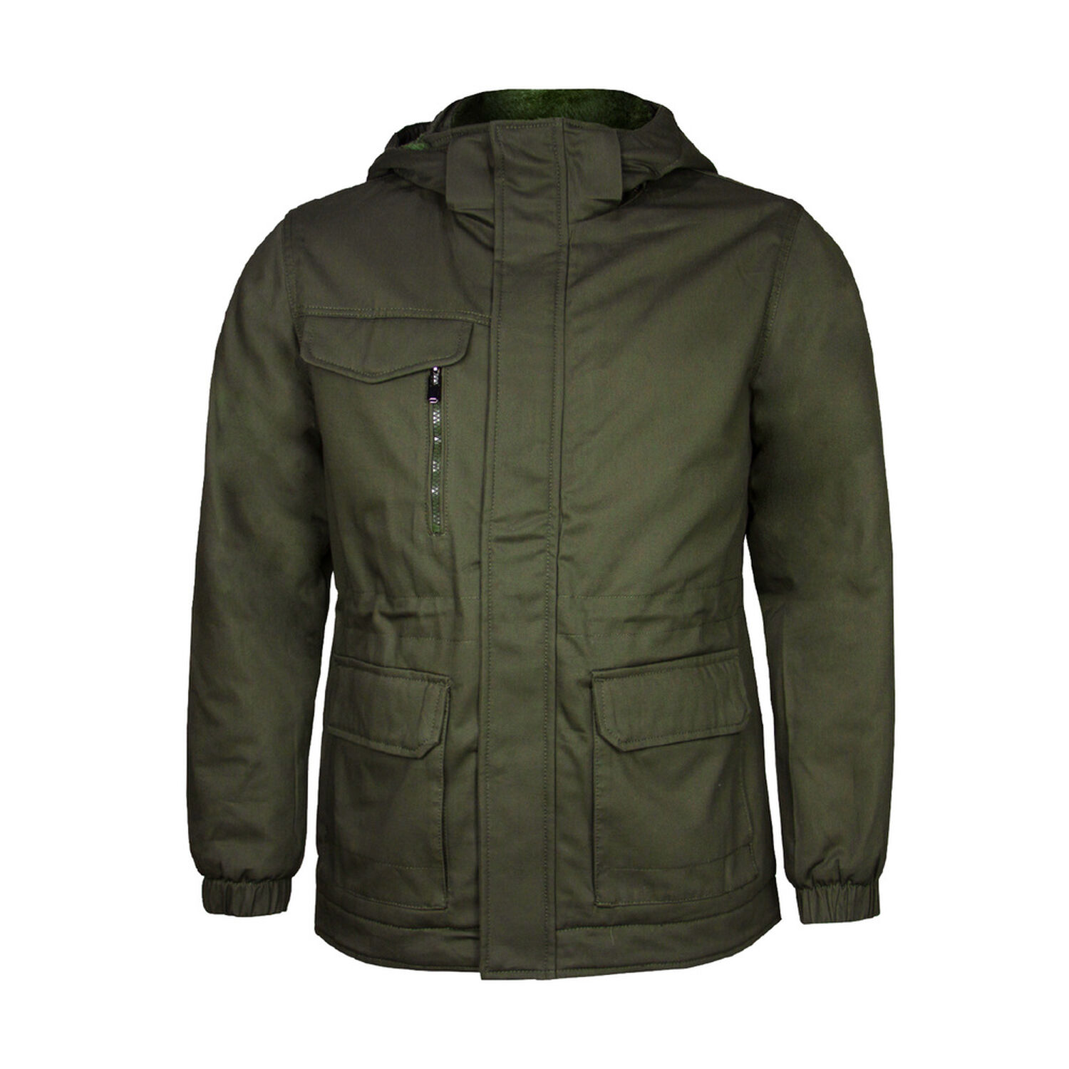Parka Forro Peluche Gorro Desmontable Velox Unisex image number 1.0