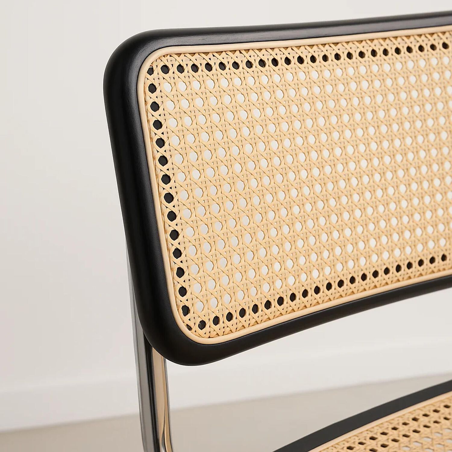 Silla Breuer Madera Y Rattan - Negra image number 5.0