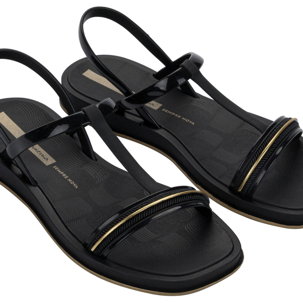 Sandalia Mujer Negro Glow Sand Ipanema image number 1.0