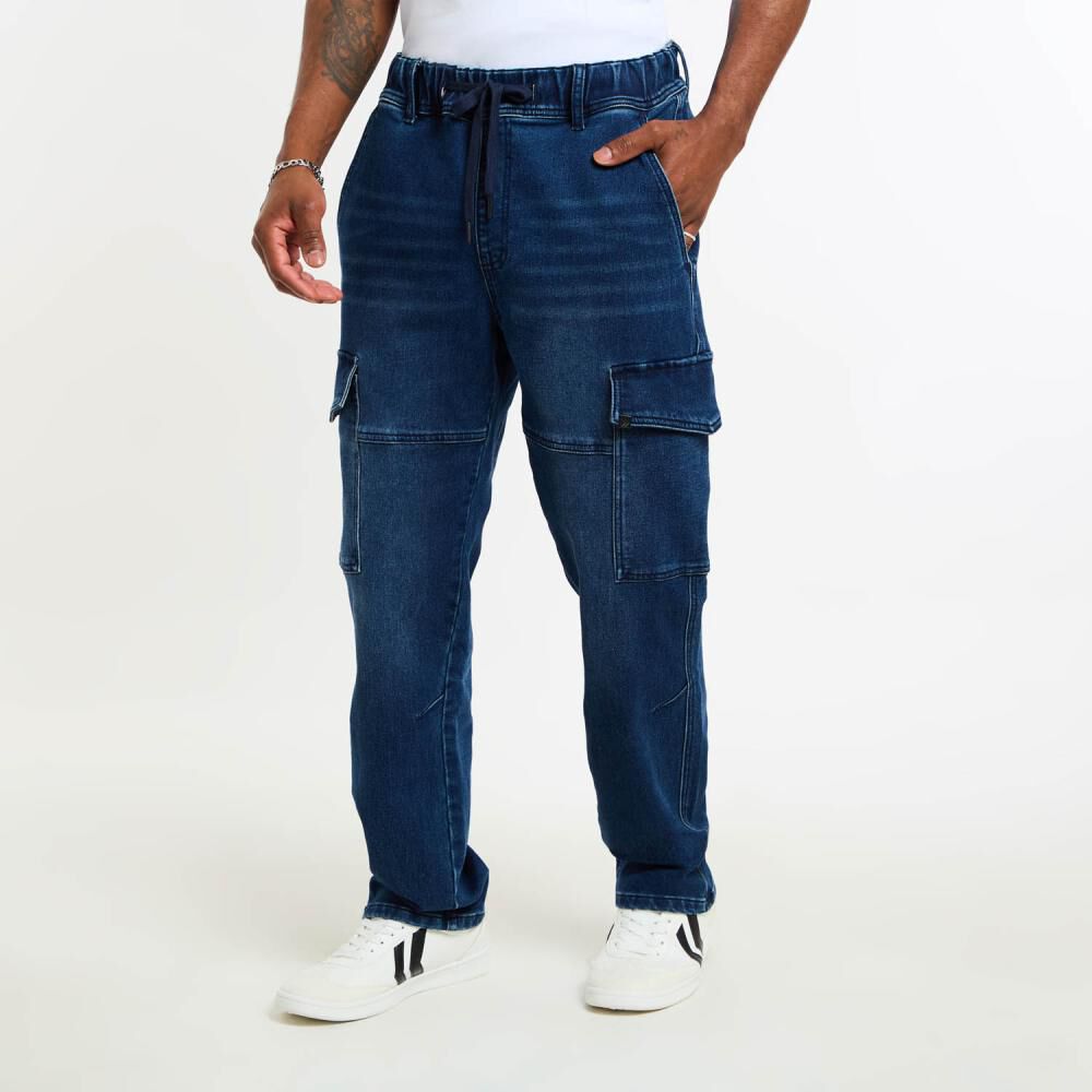 Jeans Tiro Medio Jogger Hombre Rolly Go image number 2.0