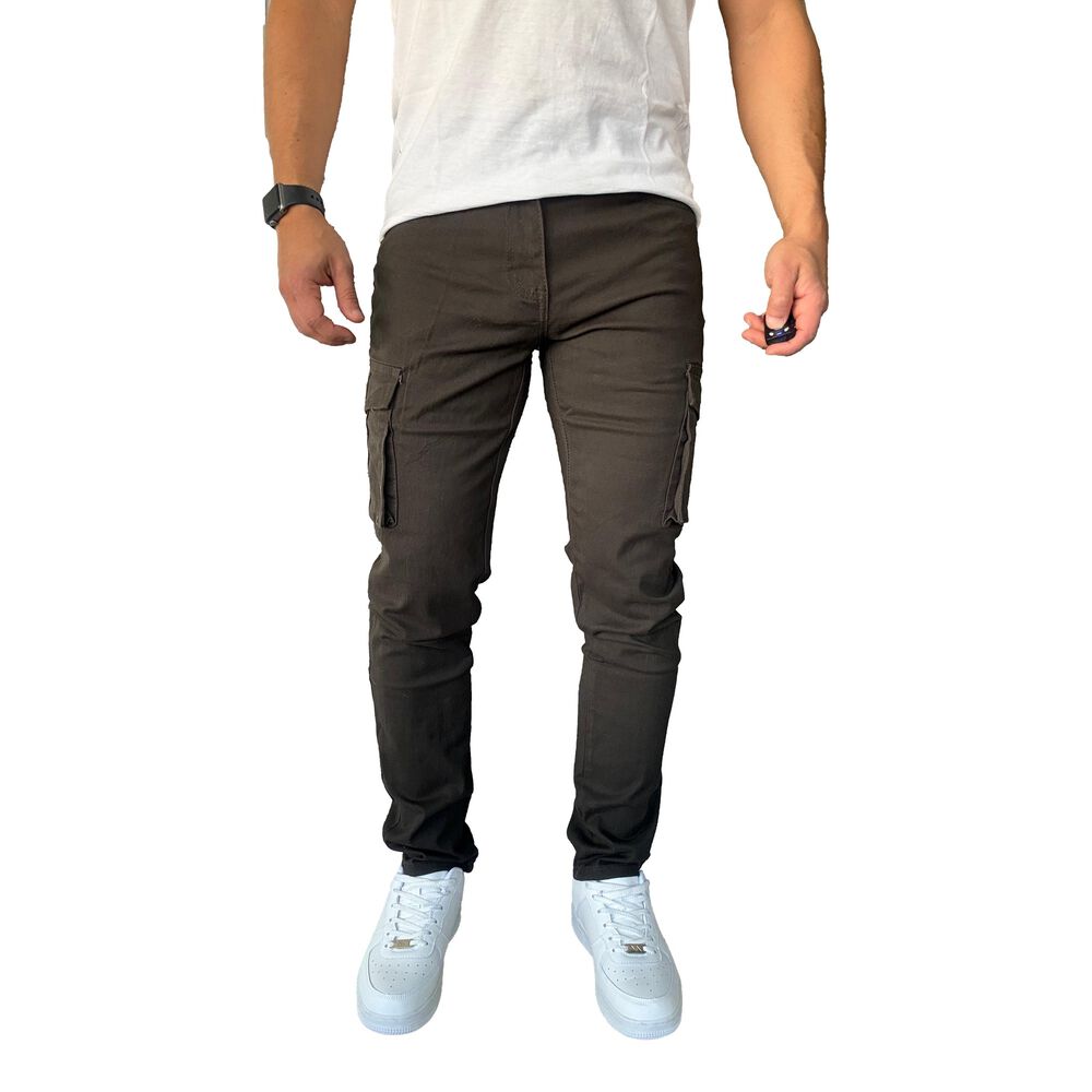 Pantal&oacute;n Cargo Slim Fit Mosaico Tela Elasticada image number 30.0