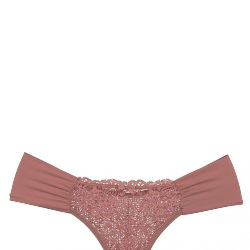 Colaless Lateral Drapeada Y Encaje Granate 2rios image number 0.0