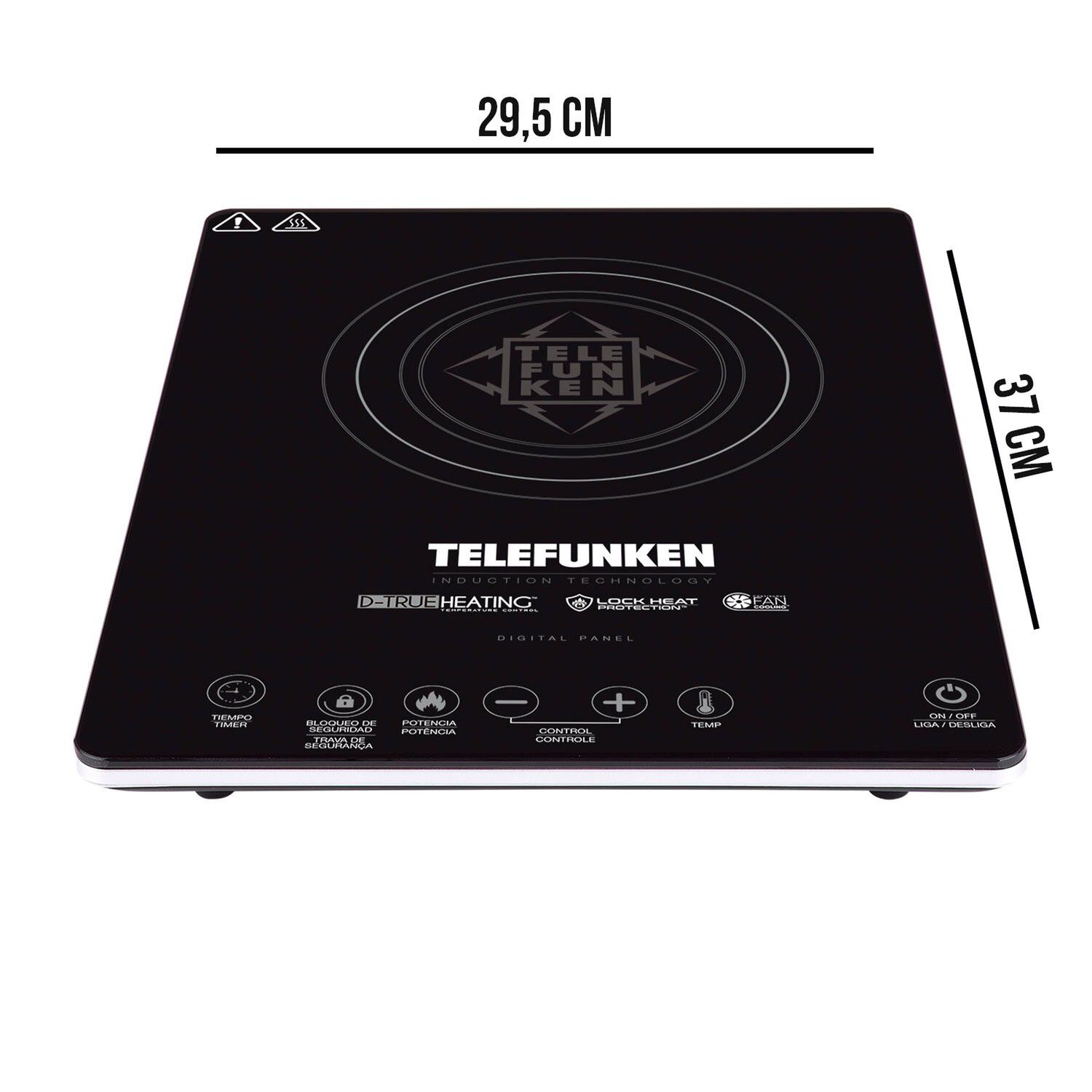 Cocina El&eacute;ctrica Encimera De Inducci&oacute;n Touch 2100w/ 60&deg;/240&deg; image number 5.0