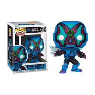 Funko Pop Blue Beetle #410- D&iacute;a De Los Muertos Dc Comic