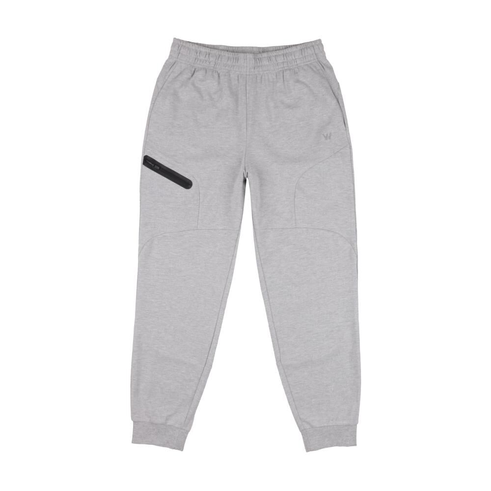 Pantalón De Buzo Deportivo Liso Tiro Alto Regular Hombre Wetland image number 0.0