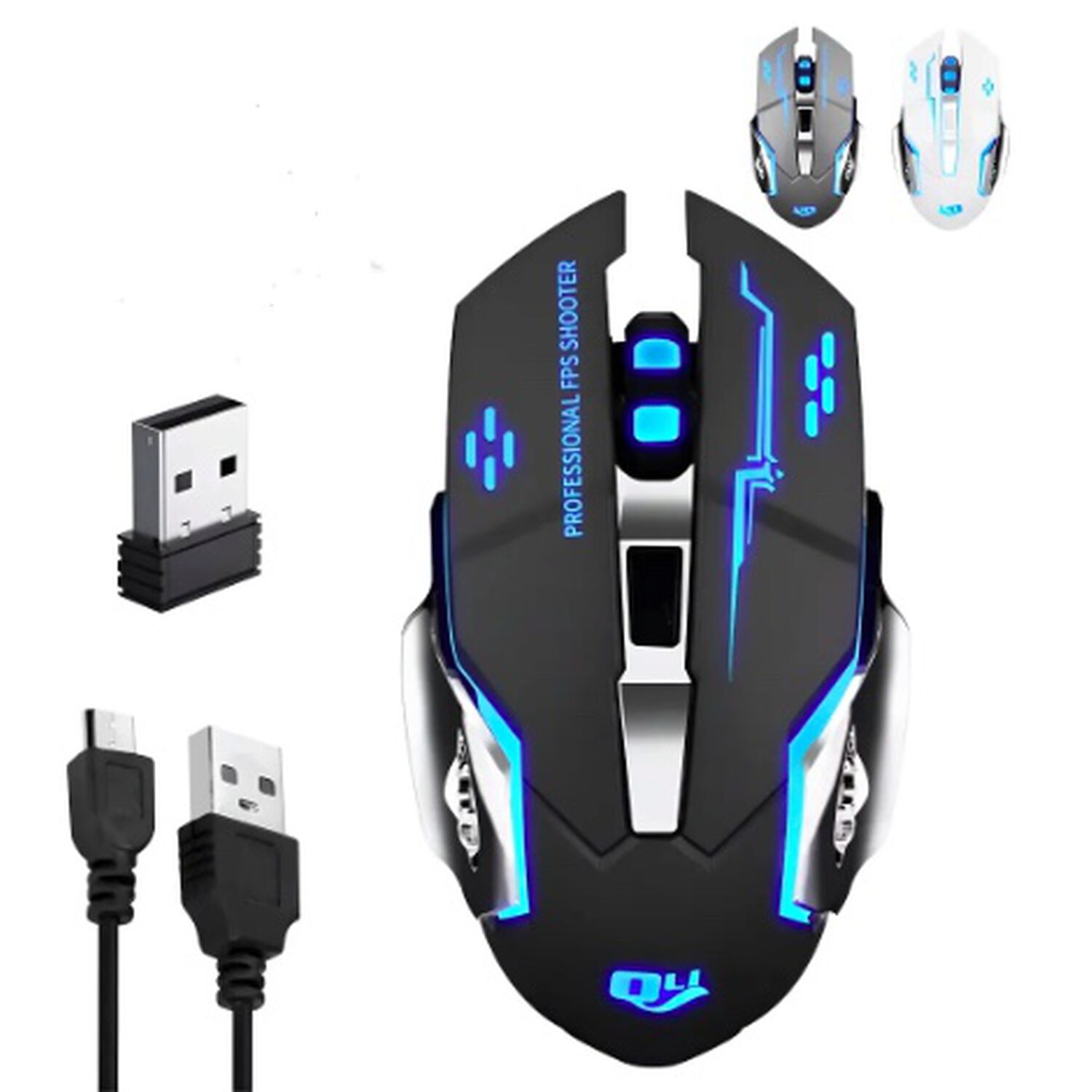 Mouse Gamer Inal&aacute;mbrico Silencioso image number 0.0