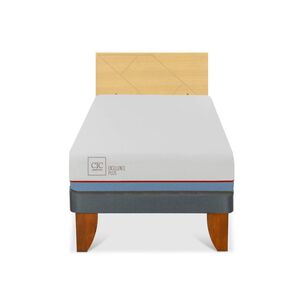 Cama Europea Cic Excellence Plus / 1.5 Plazas / Base Normal + Respaldo