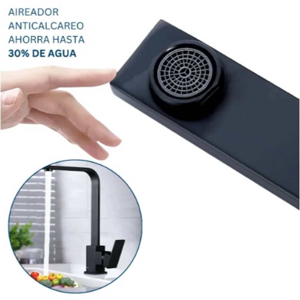 Llave Lavaplatos Monomando Moderna Negro Mate image number 2.0