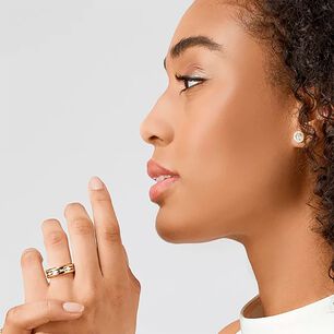 Aros Bering Blanco Mujer