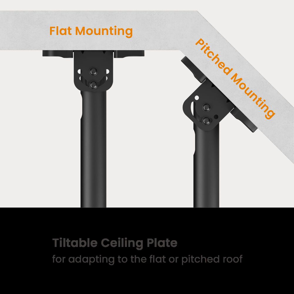 Soporte De Tv Alta Carga Para Cielo 43"~ 86" - 360 60kg Brasforma - Sbrp1546l image number 9.0