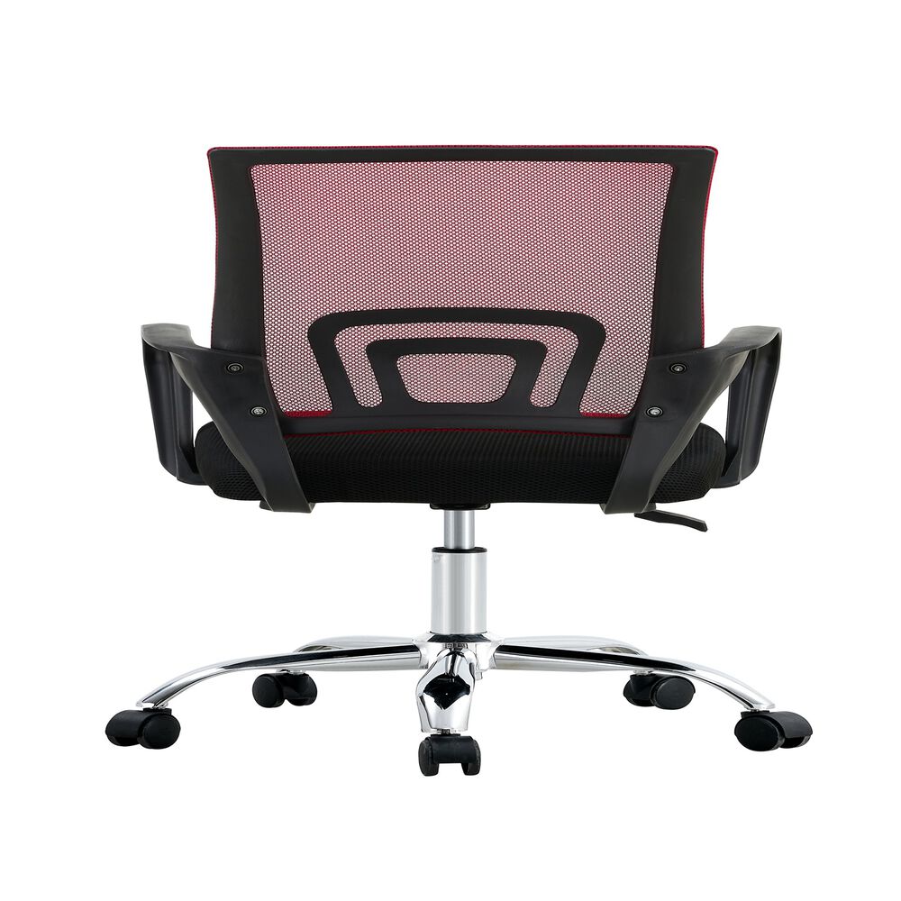 Silla De Oficina Ejecutiva Nueva York Ergonomica Respaldo Malla Roja Bm-520mr Arthome image number 4.0