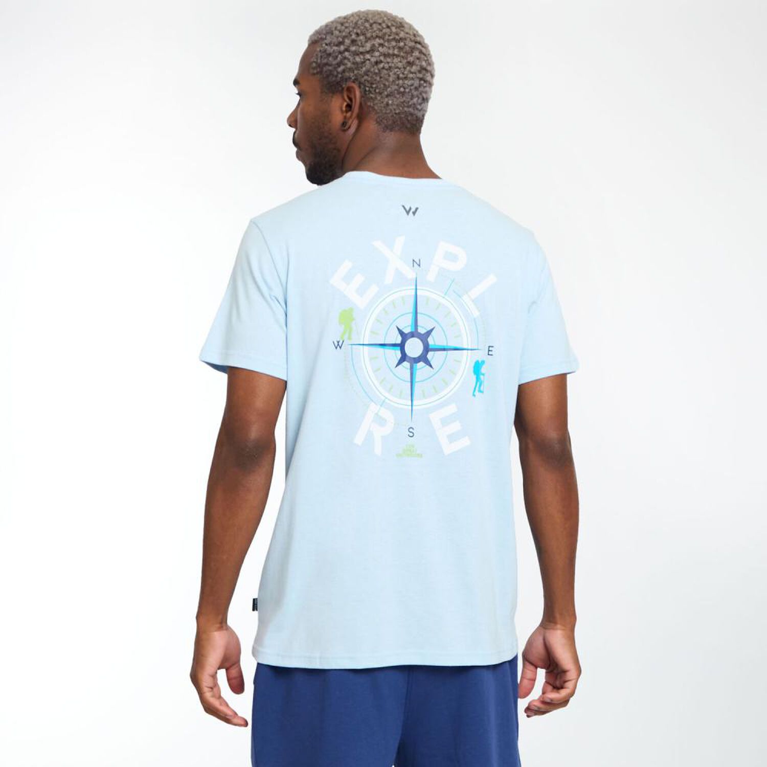 Polera Deportiva Manga Corta Estampado Hombre Wetland image number 3.0