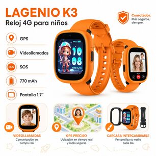Smartwatch Infantil Lagenio K3 4g Gps Sos Videollamadas