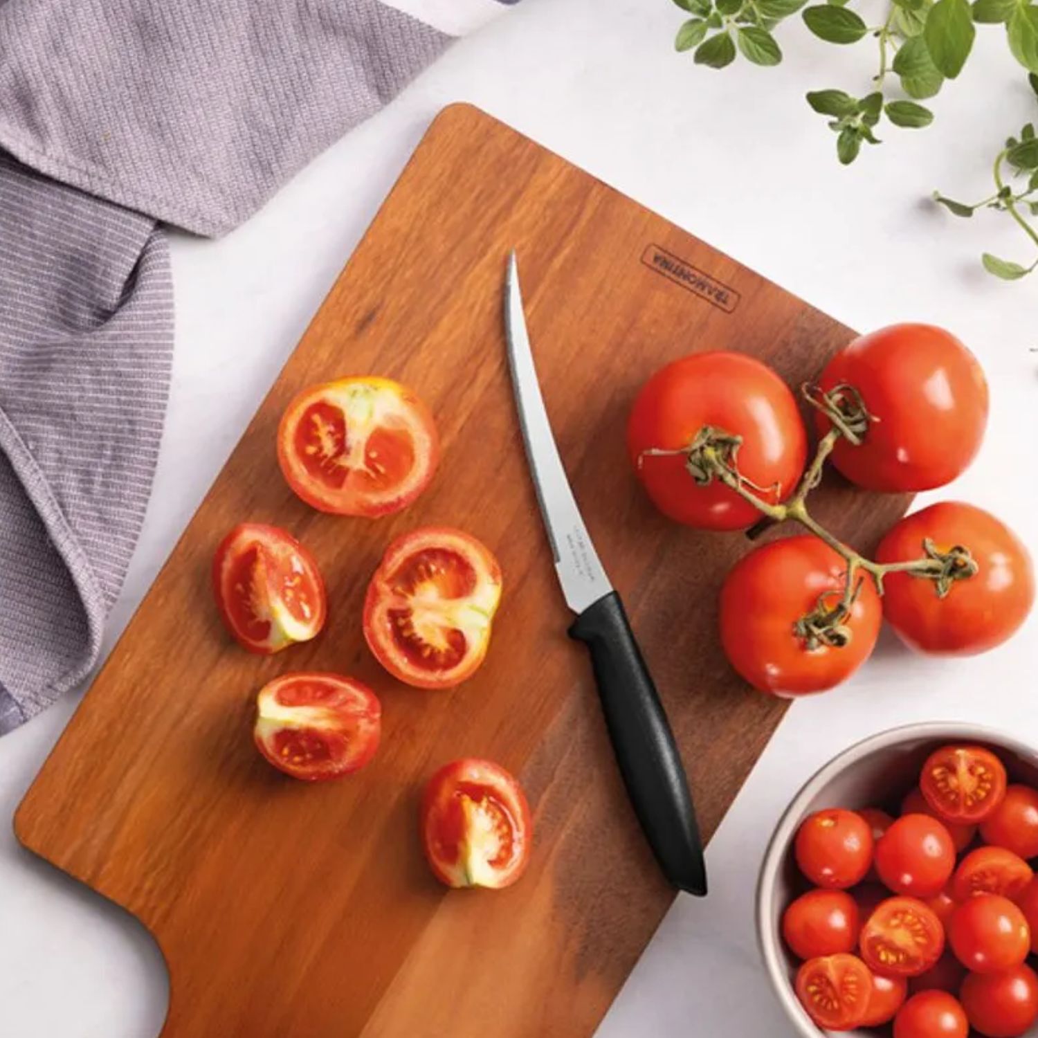 Set 12 Cuchillos Tramontina Para Tomates 5 Pulgadas Cocina image number 1.0