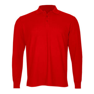Polera Algodón Pique Manga Larga Velox Hombre