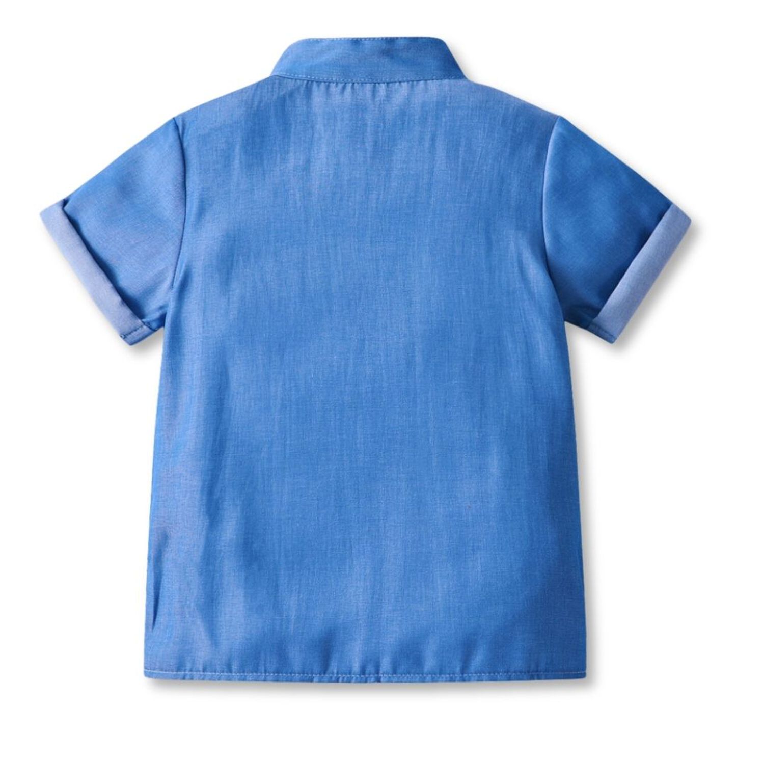 Conjunto De Vestir Ni&ntilde;o Camisa Manga Corta Y Pantal&oacute;n Corto 9 Meses A 4 A&ntilde;os Blue Set image number 4.0
