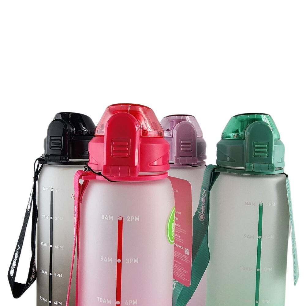 Botella Keep Agua 1 Litro Deportes Outdoor Marcador Ml Rosa image number 7.0