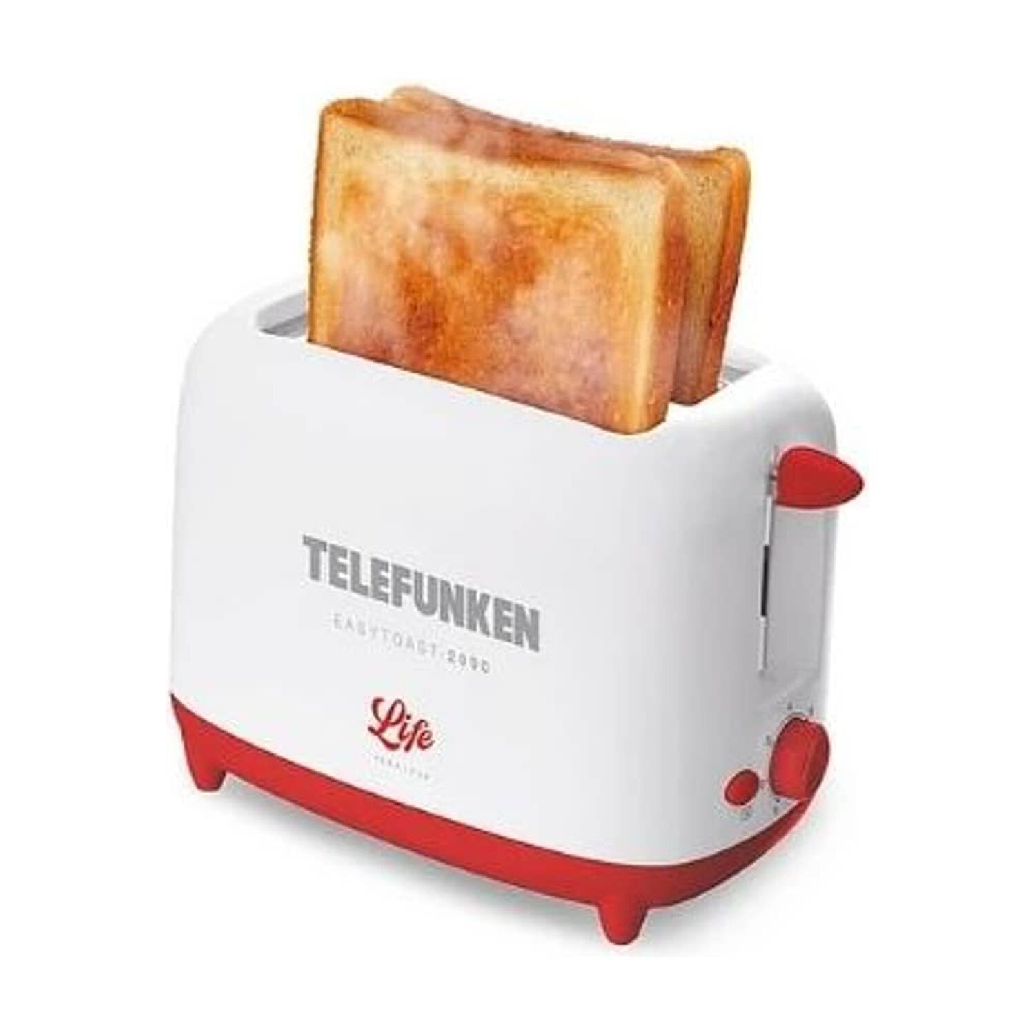 Tostador Telefunken Easytoast 2000 Tostador De Pan 2 Rebanadas Con Timmer 720w Color Blancoc image number 0.0