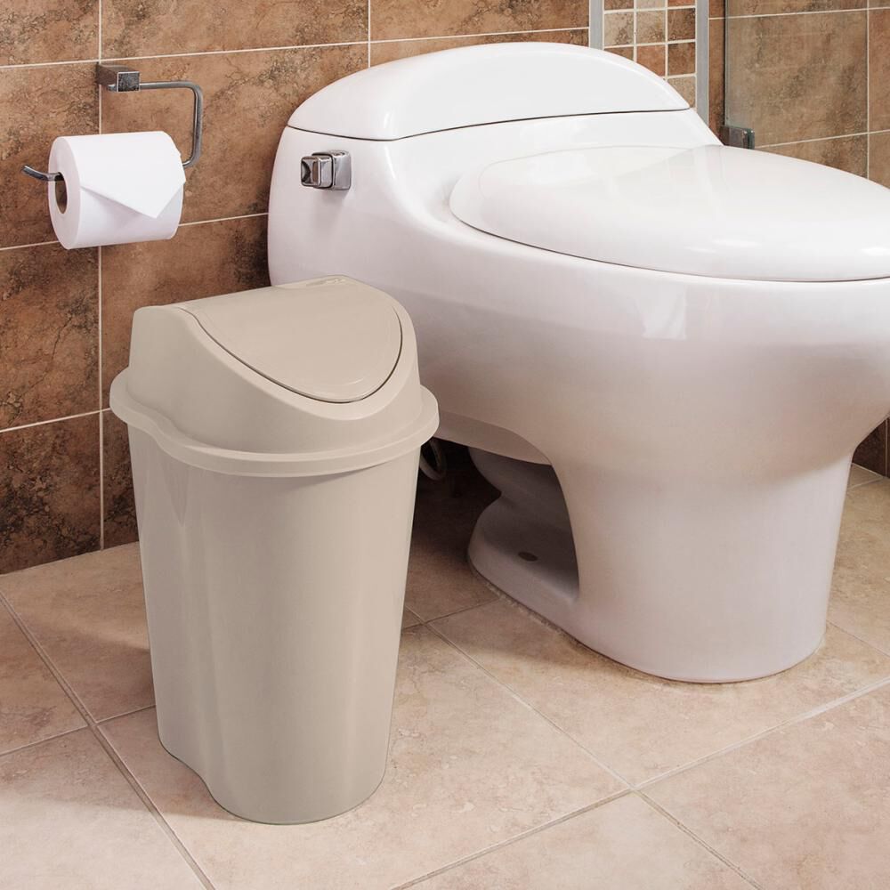Basurero Vaiven 10l Blanco Rimax image number 1.0