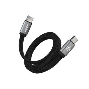 Cable Trenzado Magn&eacute;tico 100w Usb C A Usb C Maxell 2 Metros Carga R&aacute;pida Negro