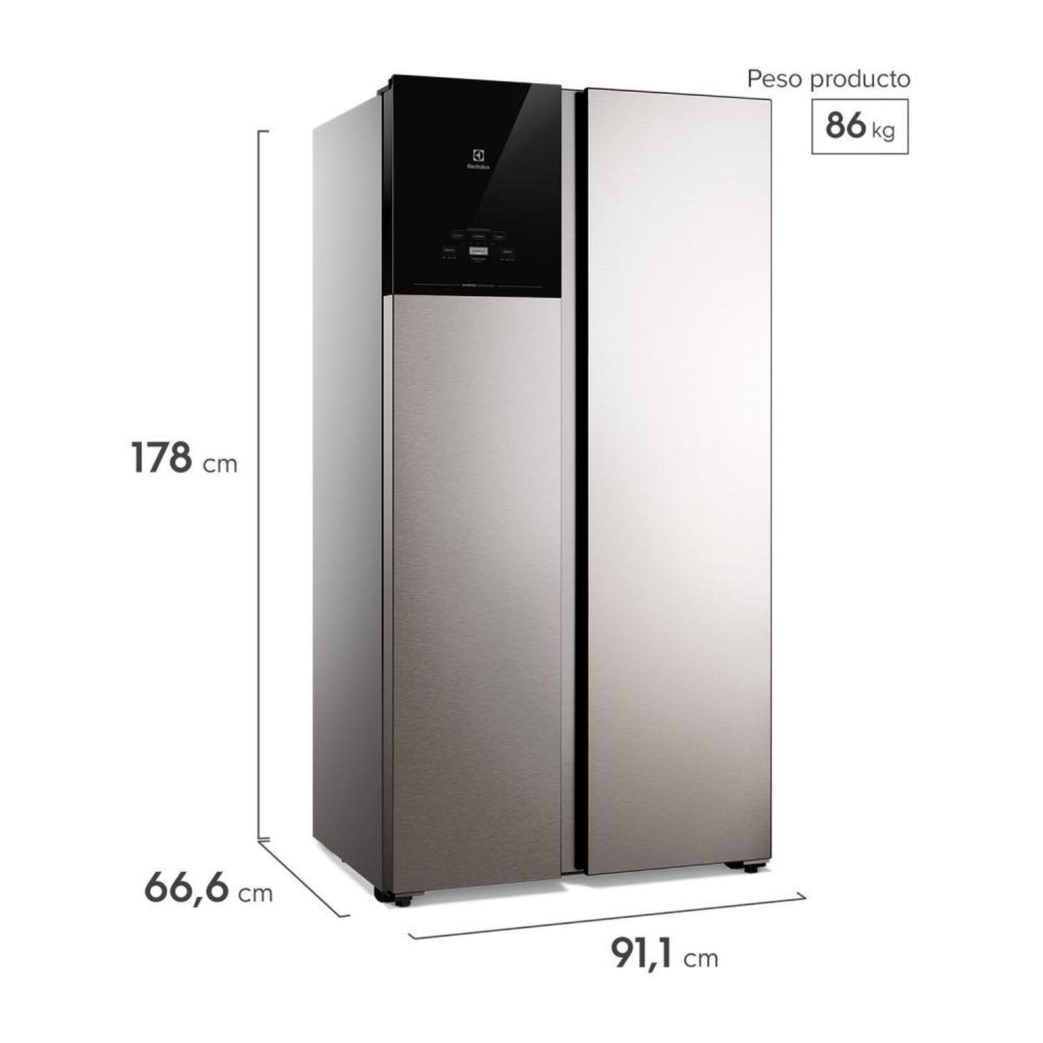 Refrigerador Side By Side Electrolux ES50S / No Frost / 530 Litros / C image number 2.0