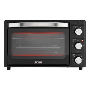 Horno El&eacute;ctrico De Mesa Thomas 25 Litros 1500w Con Grill, 2 Bandejas Y Timer 120 Minutos Negro
