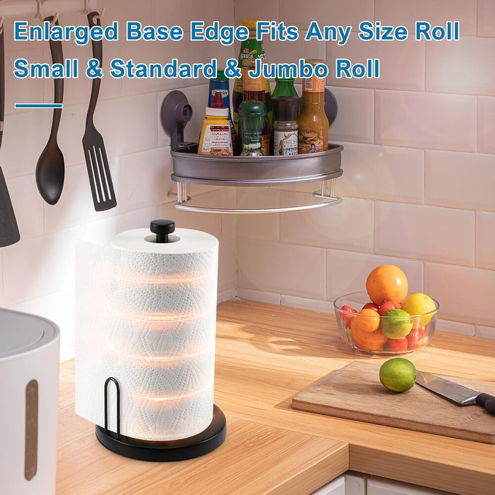 Soporte Toallas De Papel Trinquete Cocina Metal Negro image number 6.0