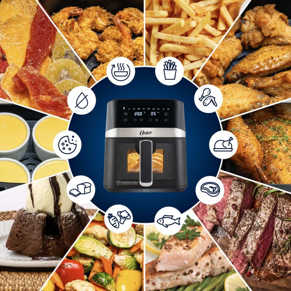 Freidora Air Fryer Oster 4l Visor 10 Prog 2204820 image number 11.0