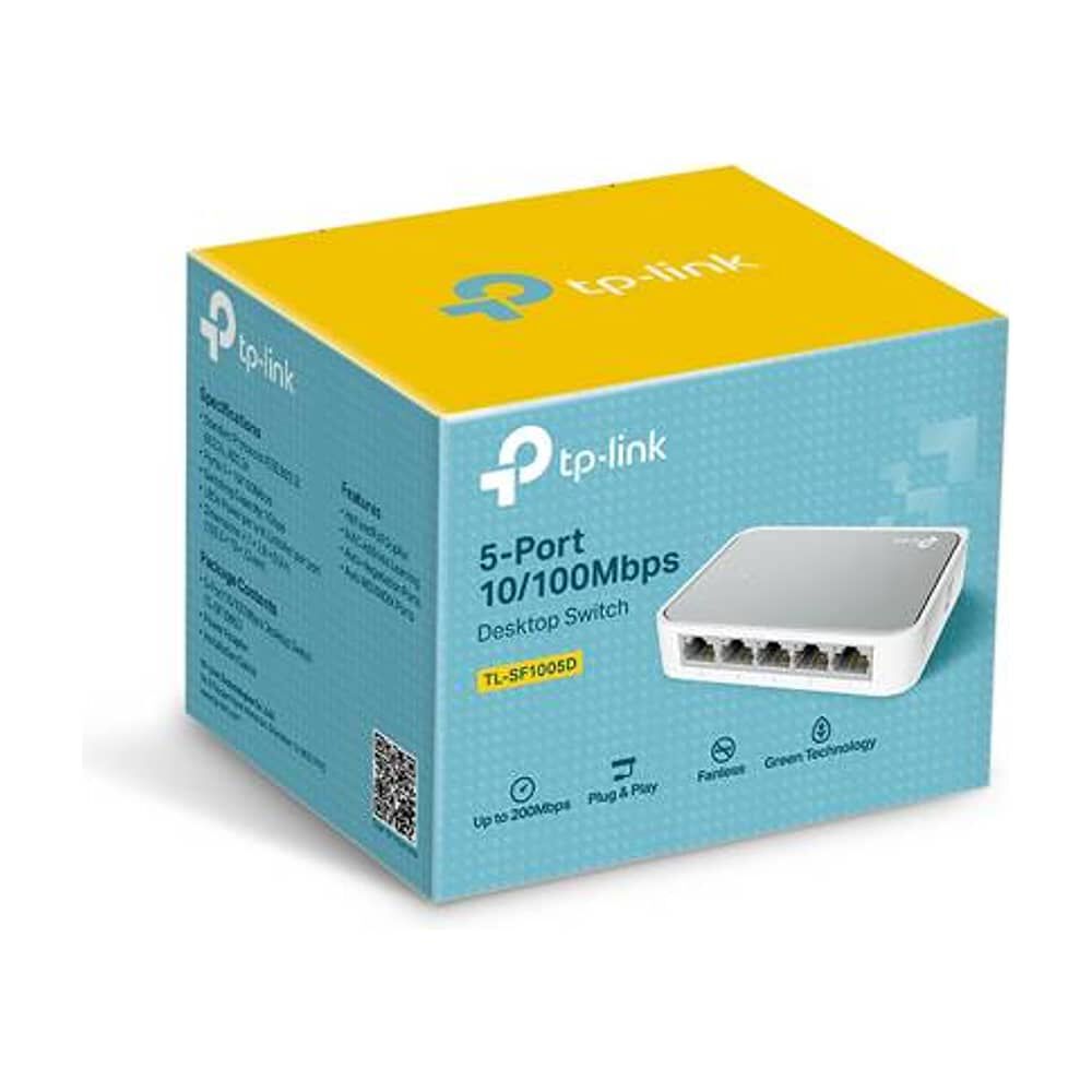 Switch Tp-link Tl-sf1005d 5 Puertos 10/100mbps, Auto Mdi/mdix, Plug And Play, Fanless, No Administra image number 2.0
