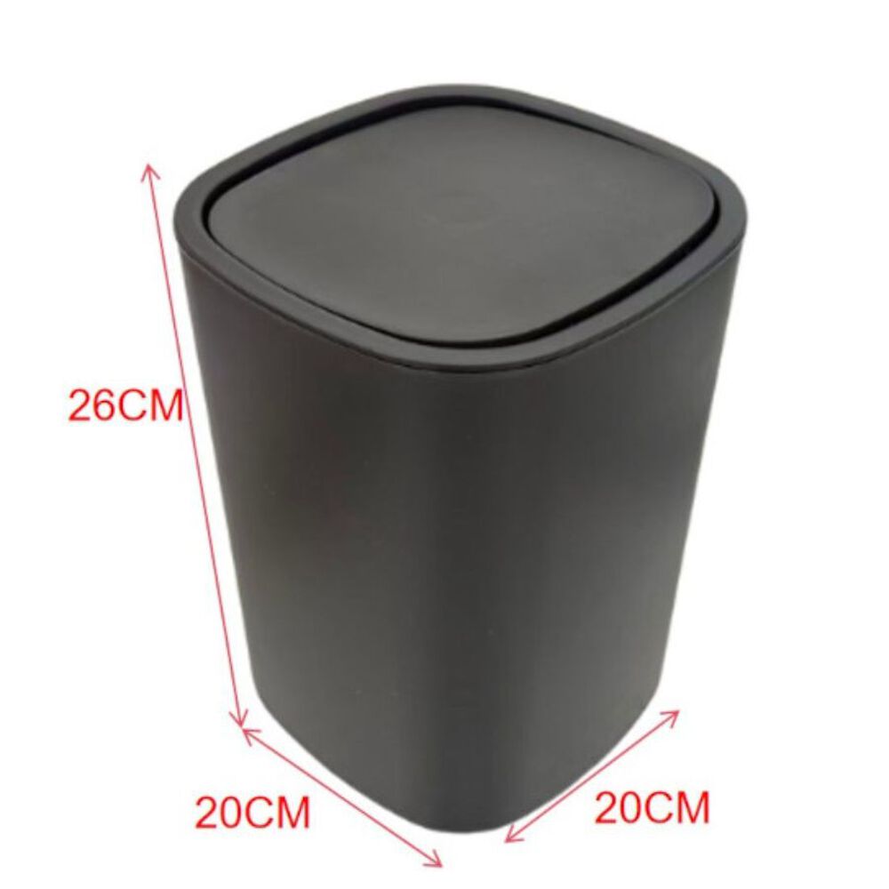 Cesto De Basura Negro 26x20 Cm image number 2.0